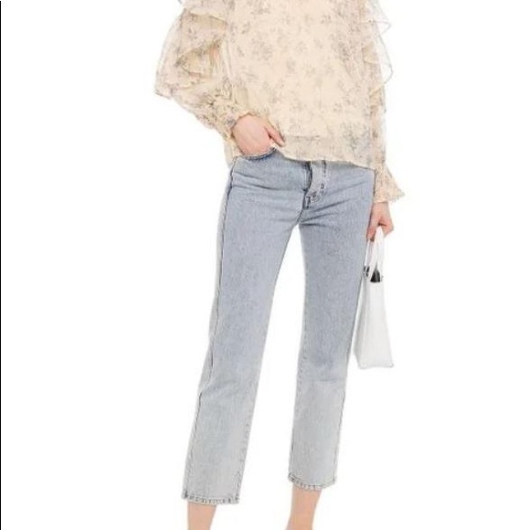 NWT MAJE Ruffle Floral Blouse - 3 - Picture 3 of 13